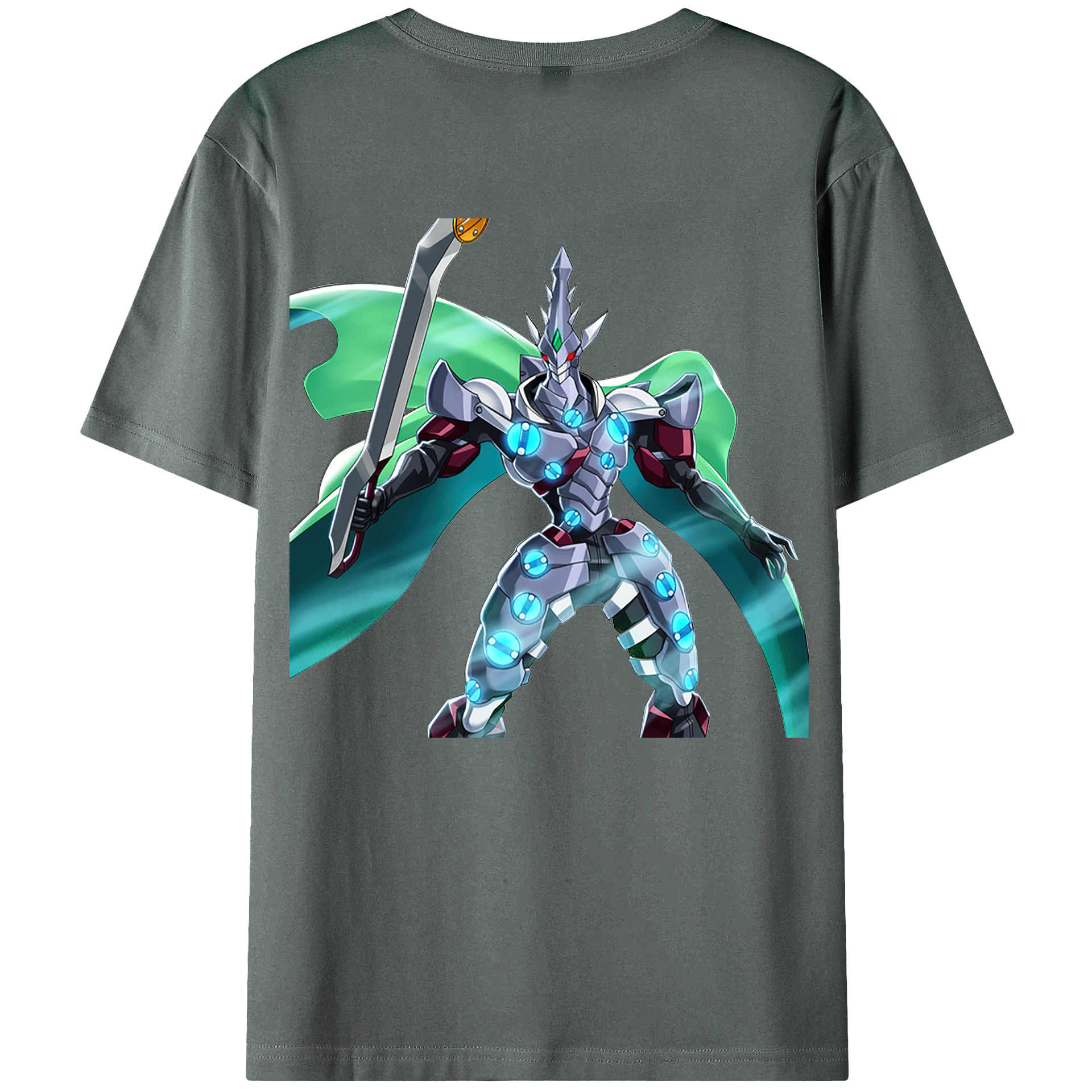 （画像用） 遊☆戯☆王 Yu-Gi-Oh! 綿100％ メンズ半袖Tシャツ（バックプリント） 通気性